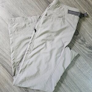 Mountain Hardwear Yuma Pants Womens 4/32 Gray Belted Performance Hiking